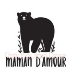 Maman d'amour - Verre personnalisé