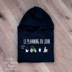 Planning du jour - hoodie unisexe long