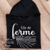 Fille de ferme - hoodie unisexe long